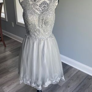 Grey Quinceanera Dress